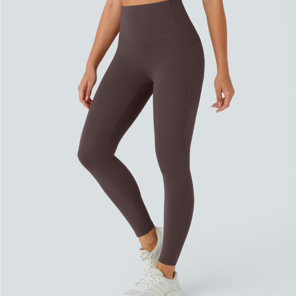 HALARA Brown High-Waisted Leggings